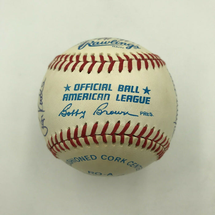 1987 Cleveland Indians Team Signed Official American League Baseball Joe Carter
