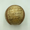 1950 Cuba Almendares Alacranes Team Signed Game Used Baseball JSA COA