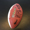 John Elway Played In 4 Super Bowls Signed Heavily Inscribed Football PSA DNA COA