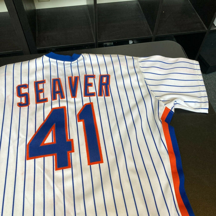 Tom Seaver Signed Authentic Game Issued 1990 New York Mets Jersey Auto JSA COA