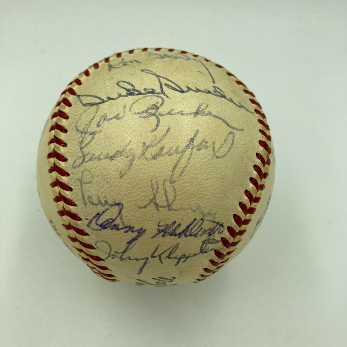 1959 Los Angeles Dodgers World Series Champs Team Signed Baseball 25 Sig JSA COA