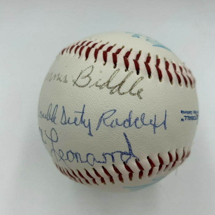 Negro League Legends Multi Signed Baseball Monte Irvin Buck Leonard PSA DNA COA