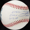 Jim Thome Signed Heavily Inscribed Stat Baseball MLB Authentic Fanatics