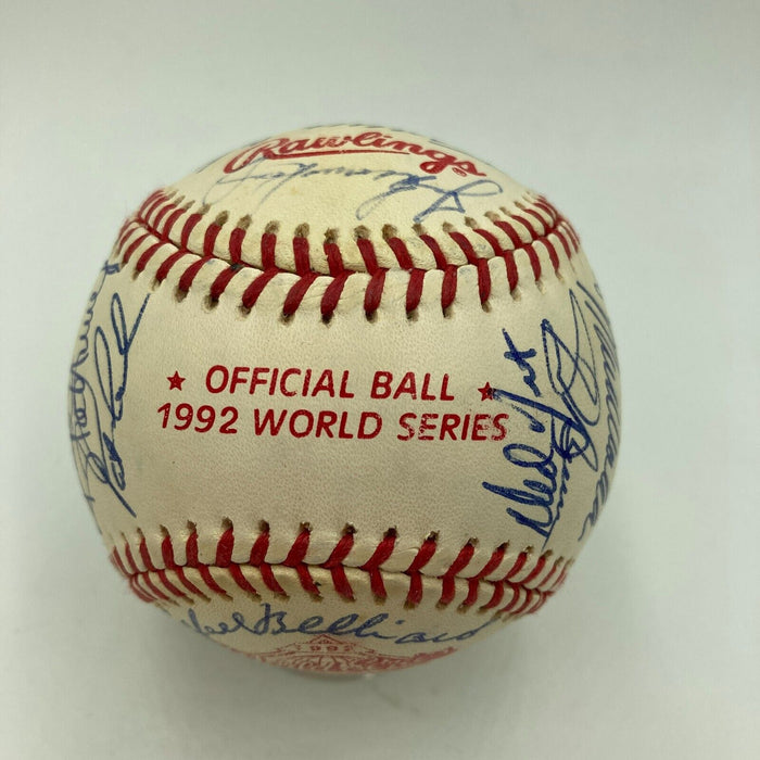 1992 Atlanta Braves NL Champs Team Signed Official World Series Baseball JSA COA