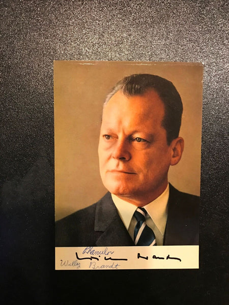 Vintage 1960's German Chancellor Willy Brandt Nobel Peace Prize