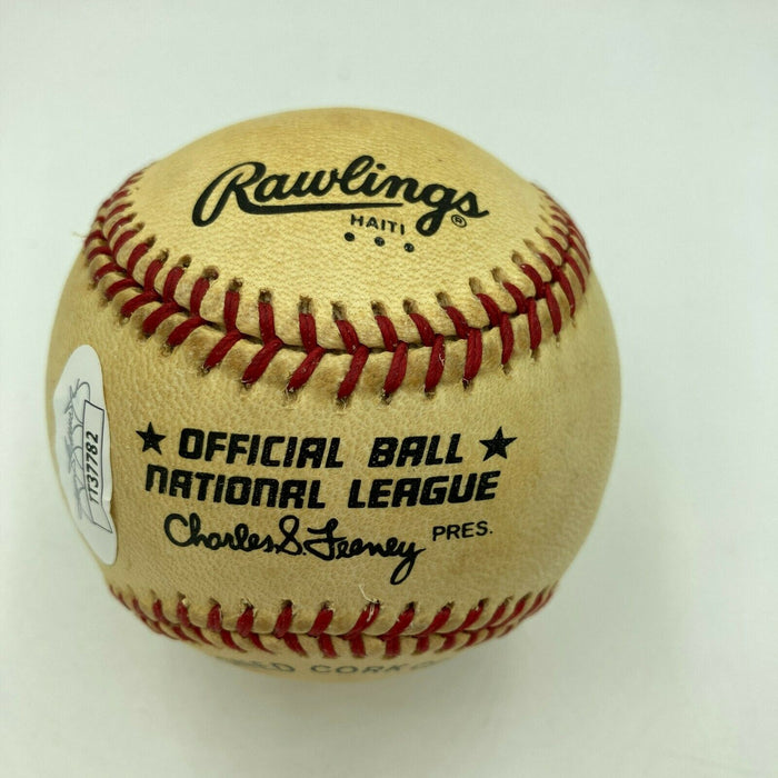 Dick Allen Signed Vintage Official National League Feeney Baseball JSA COA