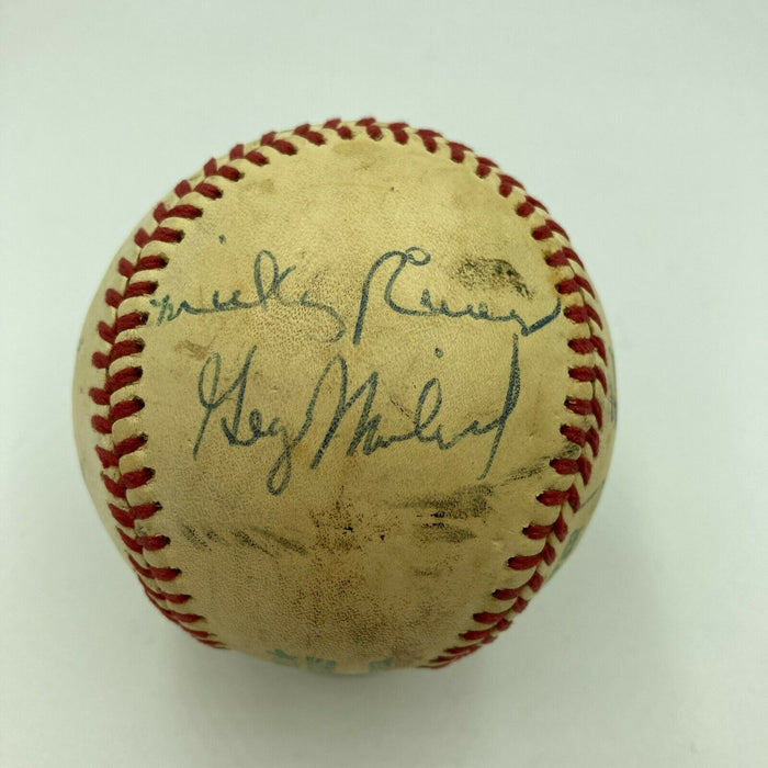 1970's New York Yankees VS Baltimore Orioles Actual Signed Game Used Baseball