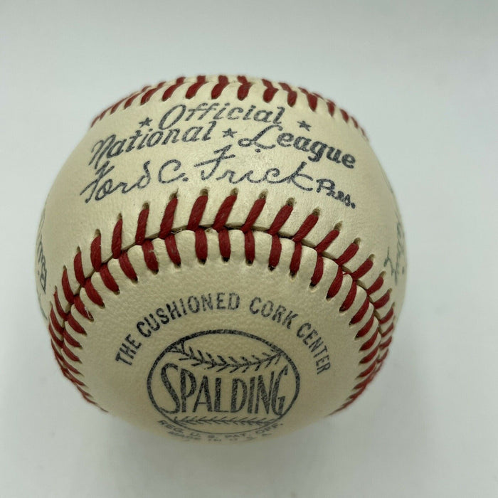 Jackie Robinson Roy Campanella 1950 Brooklyn Dodgers Signed Baseball PSA DNA COA