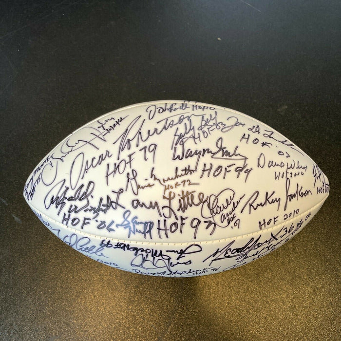 2012 Hall Of Fame Induction Multi Signed Official Wilson NFL Football 40+ Sigs