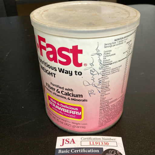 Tommy Lasorda Signed Vintage Slim Fast Can With JSA COA