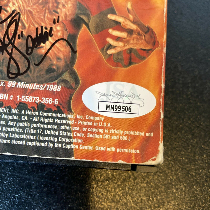 A Nightmare On Elm Street Cast Signed VHS Movie 9 Signatures JSA COA