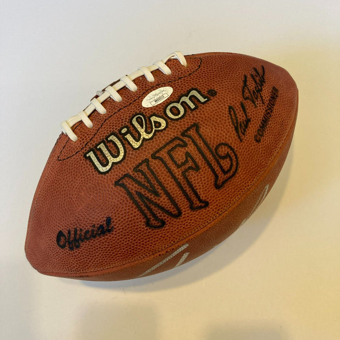 Jim Brown Hall Of Fame 1971 #32 Signed Wilson NFL Game Football JSA COA