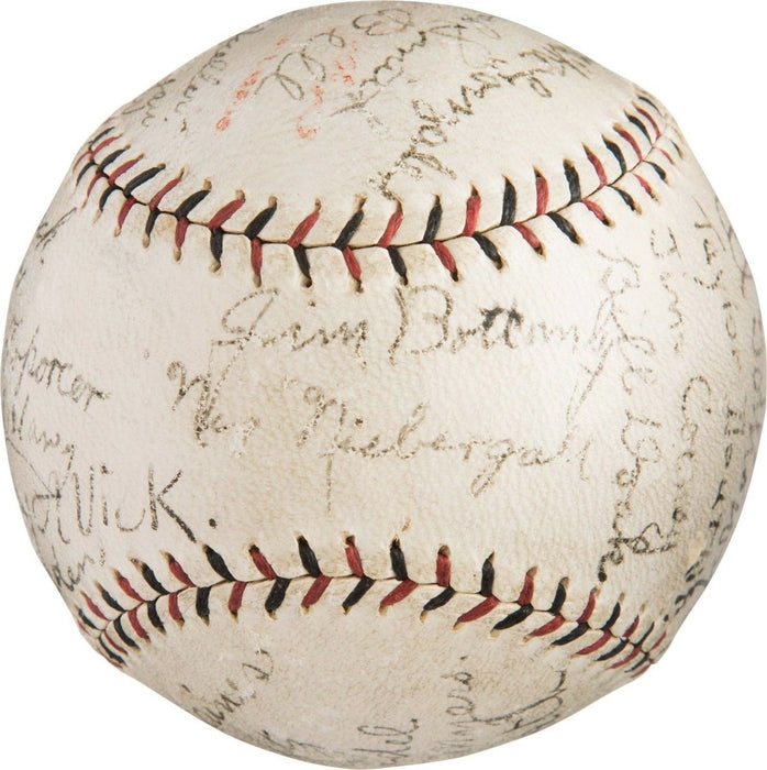 The Finest 1924 St. Louis Cardinals Team Signed Baseball Hornsby Bottomley JSA