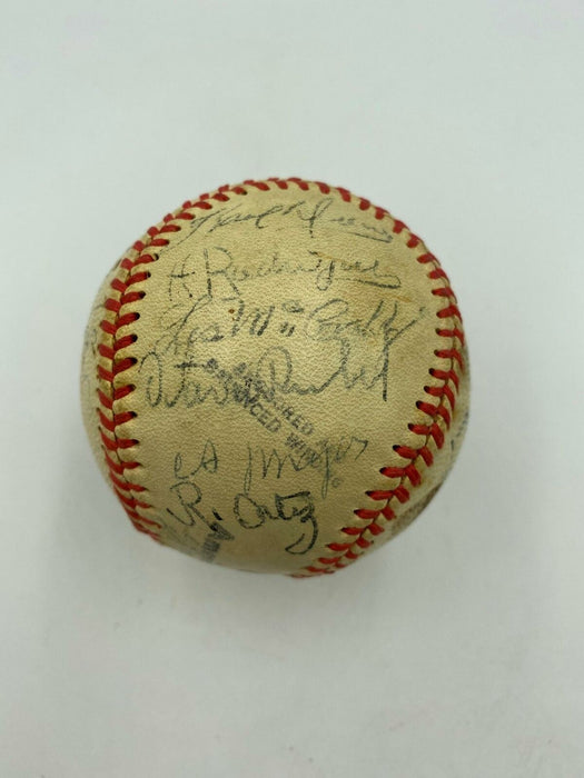 1940's Cuban League Signed Game Used Baseball Connie Marrero 25 Sigs JSA COA