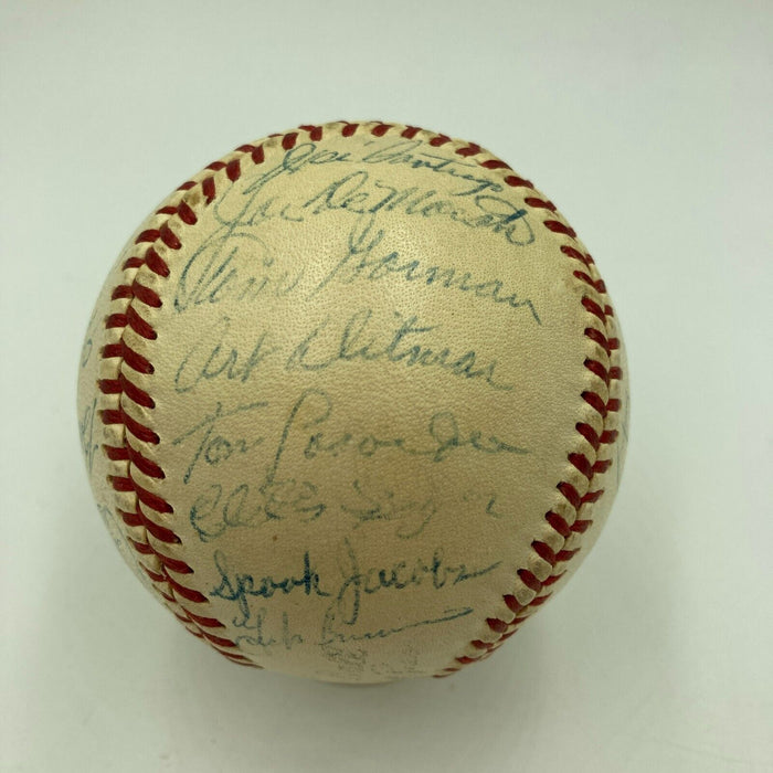 1956 Kansas City Athletics A's Team Signed American League Baseball JSA COA