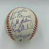 Beautiful 1975 Boston Red Sox Champs Team Signed Baseball Carl Yastrzemski JSA