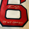 Bronson Arroyo 2004 World Series Champs Signed Boston Red Sox Jersey JSA Sticker
