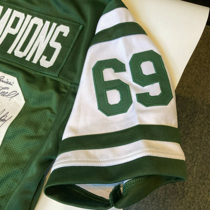 : 1969 New York Jets Autographed 69 SB Champions Custom Jersey :  Sports & Outdoors