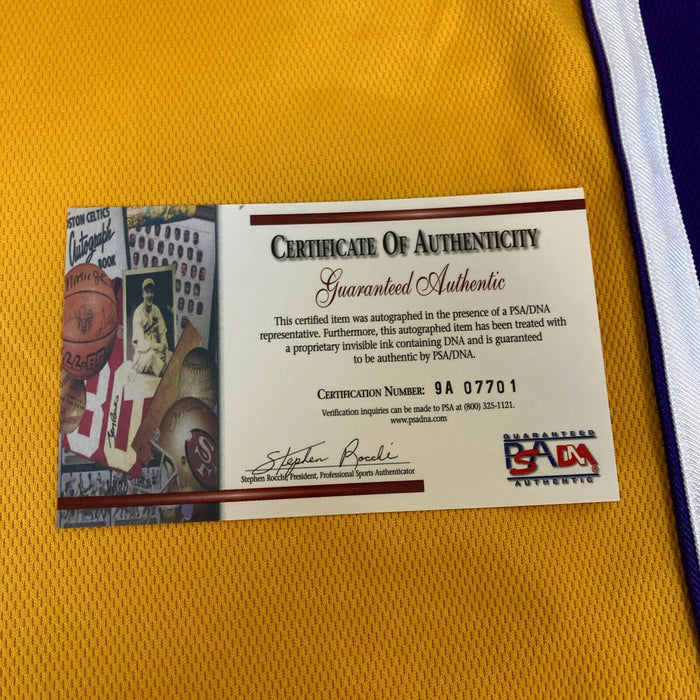 Kobe Bryant Signed 1999-00 Los Angeles Lakers Game Issued Finals Jersey PSA DNA