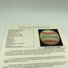 Joe Dimaggio Signed Vintage 1970's American League Macphail Baseball JSA COA