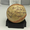 Incredible Johnny Pesky Game Winning Hit Game Used Baseball From June 18, 1947