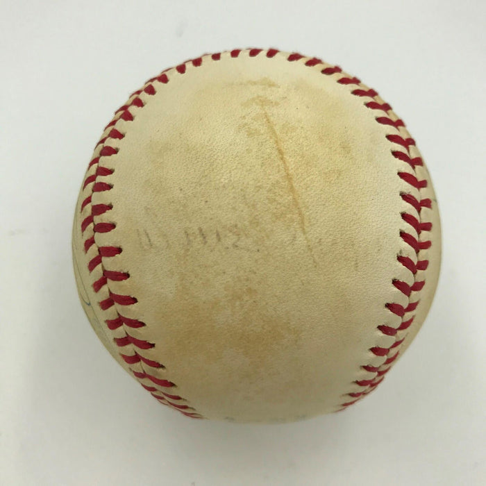 Incredible 1970's George Brett 11 Times! Signed American League Baseball PSA DNA