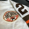 Jim Brown Signed Authentic Champion Throwback Cleveland Browns Game Jersey JSA