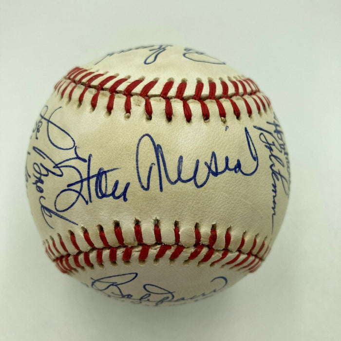 Beautiful Stan Musial Hall Of Fame Multi Signed Baseball 20 Sigs JSA COA