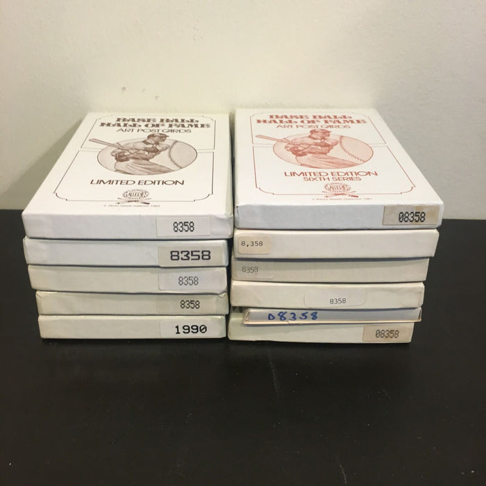 RARE 1980-2001 PEREZ STEELE BASEBALL ART POSTCARDS COMPLETE SET 1-11 #2