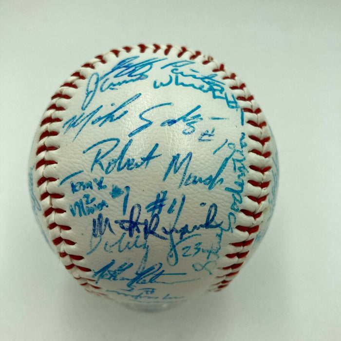 1991 Fresno State Bulldogs Team Signed Baseball NCAA College World Series