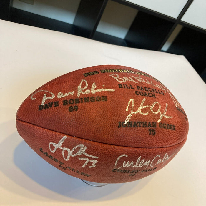 2013 Hall Of Fame Class Signed Football Ogden Sapp Parcells Robinson Allen JSA
