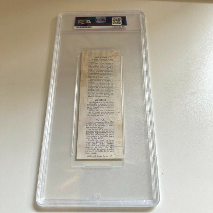Bud Selig Signed 1982 World Series Ticket Milwaukee Brewers PSA DNA