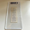 Bud Selig Signed 1982 World Series Ticket Milwaukee Brewers PSA DNA