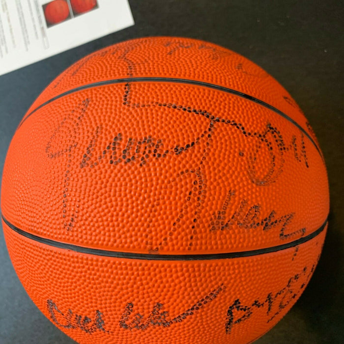 Drazen Petrovic Rookie 1989-90 Portland Trail Blazers Team Signed Basketball JSA