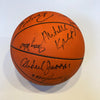 1985-86 Los Angeles Lakers Team Signed Basketball Abdul Jabbar Magic Johnson PSA