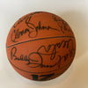 1983 Philadelphia 76ers Team Signed Basketball With Julius Erving Dr. J