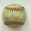 1969 HOF Induction Signed Baseball Pie Traynor Max Carey Sam Rice Grove JSA COA