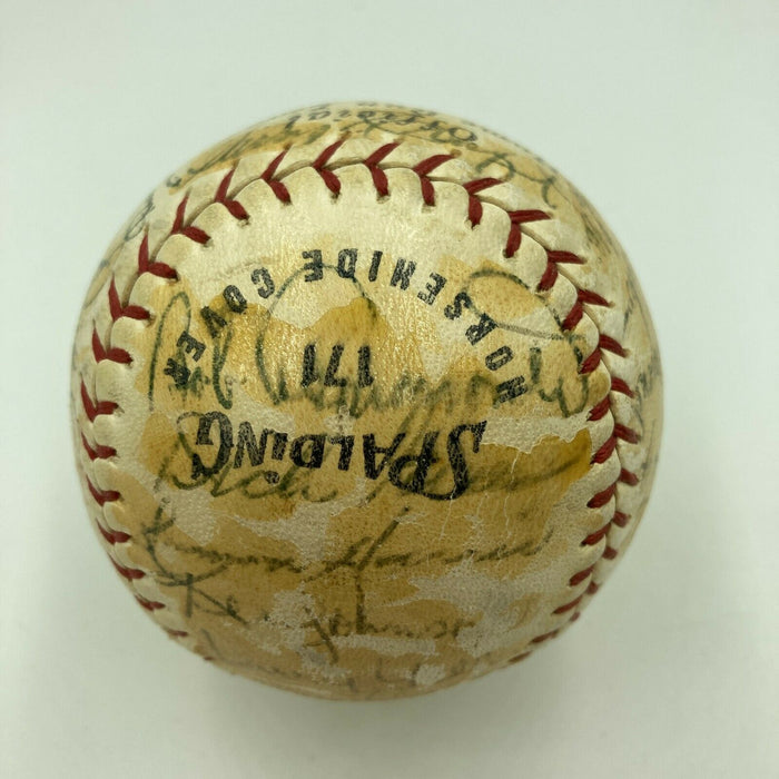 Nellie Fox 1964 Colts 45's VS Oakland Athletics A's Team Signed Baseball