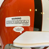 Jim Brown Signed Heavily Inscribed STATS Cleveland Browns Authentic Helmet JSA