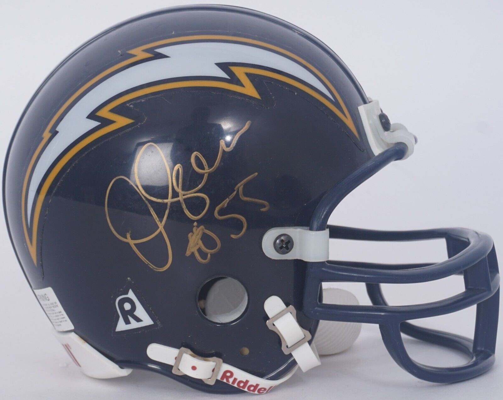 Junior Seau Signed San Diego Chargers Riddell Mini Helmet Beckett COA