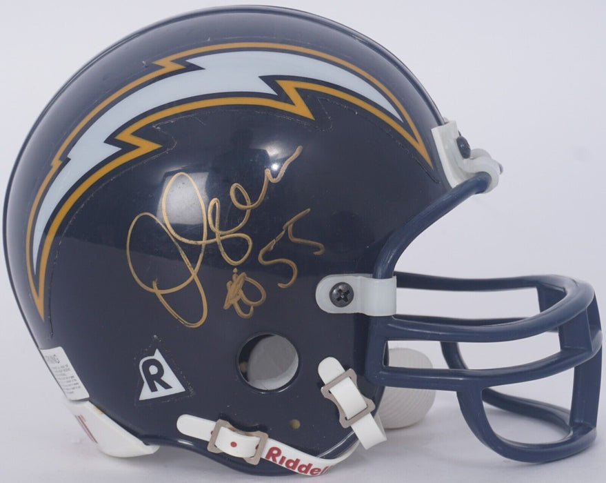 Junior Seau Signed San Diego Chargers Riddell Mini Helmet Beckett COA