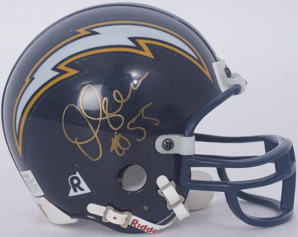 Junior Seau Signed San Diego Chargers Riddell Mini Helmet Beckett COA
