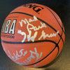 Oscar Robertson Bill Walton Chuck Daly Hall Of Fame Multi Signed Basketball PSA