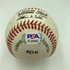 Pete Rose Johnny Bench Big Red Machine Signed Baseball PSA DNA Graded MINT 9