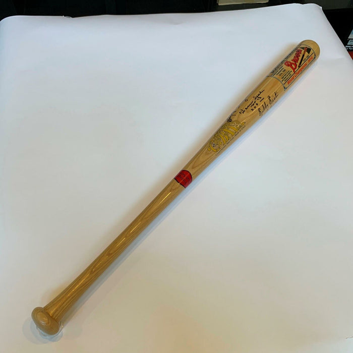 Warren Spahn Boston Braves Greats Multi Signed Cooperstown Baseball Bat JSA COA