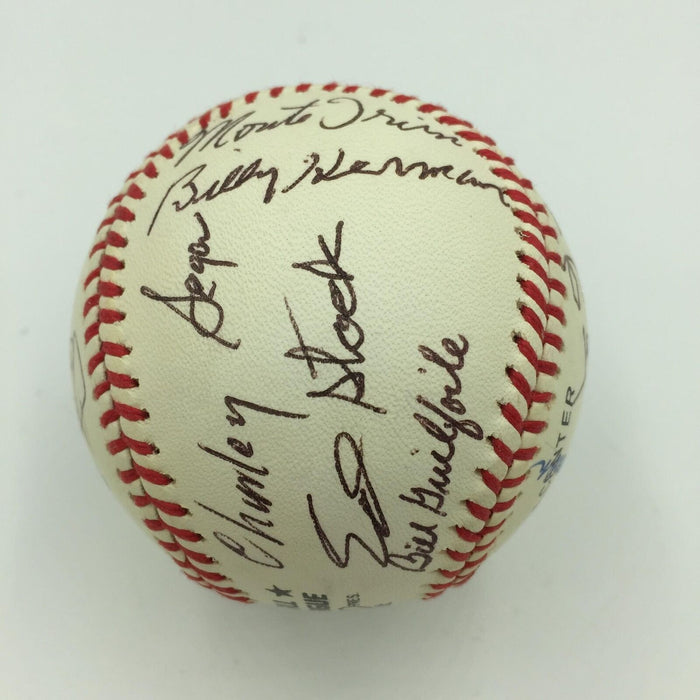 1991 Hall Of Fame Veterans Committee Signed Baseball 19 Ted Williams Stan Musial