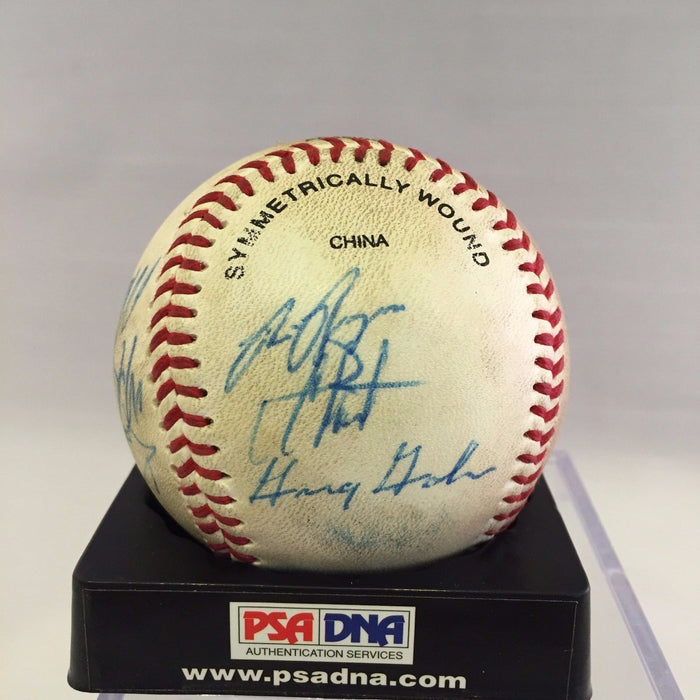 1993 Chipper Jones Pre Rookie Richmond Atlanta Braves Team Signed Baseball PSA