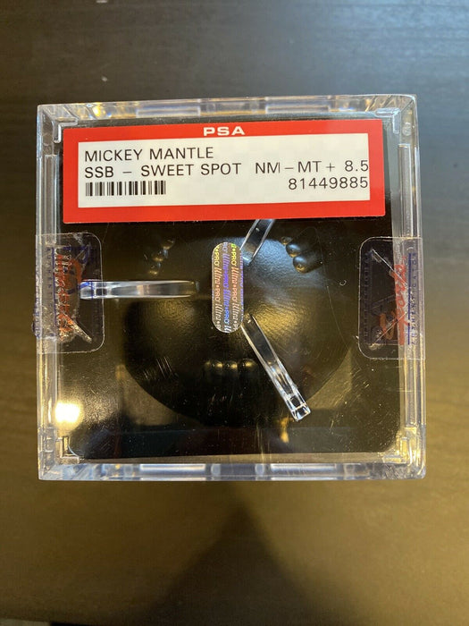 Beautiful Mickey Charles Mantle Signed Baseball PSA DNA Graded N Mint 8.5