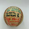 Mike Scott No Hitter Signed Game Used Inscribed Baseball 9-25-1986 With JSA COA