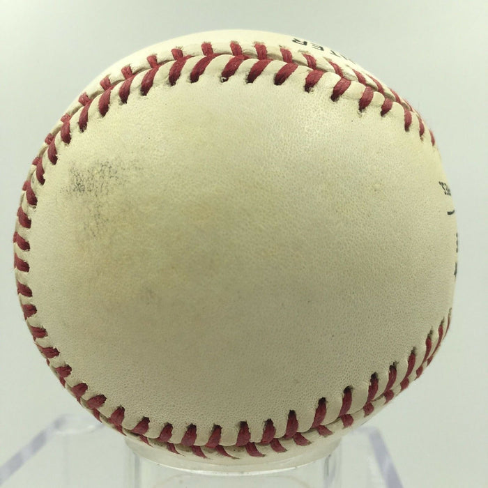 Richie Ashburn HOF 95 2574 Hits .308 Avg Signed Inscribed Stat Baseball PSA DNA